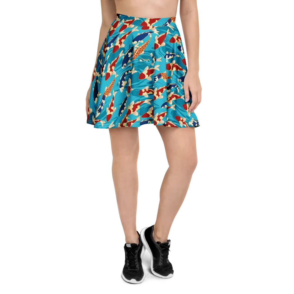 Pond Parade on Skater Skirt — Front