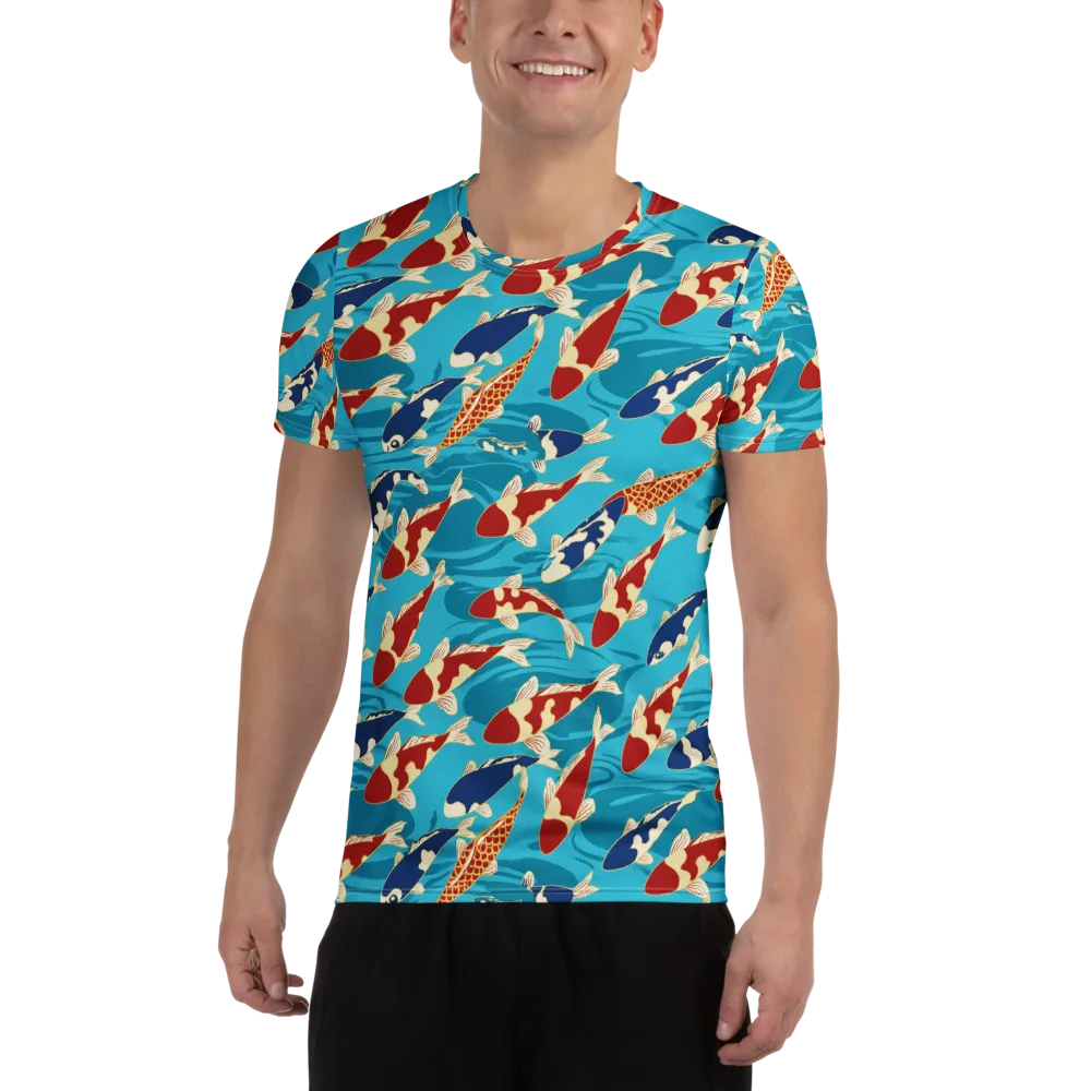 Pond Parade on Men's Athletic T-Shirt — Front