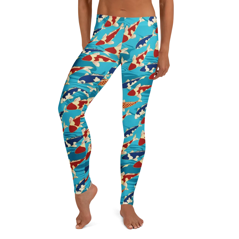 Pond Parade on Leggings — Front