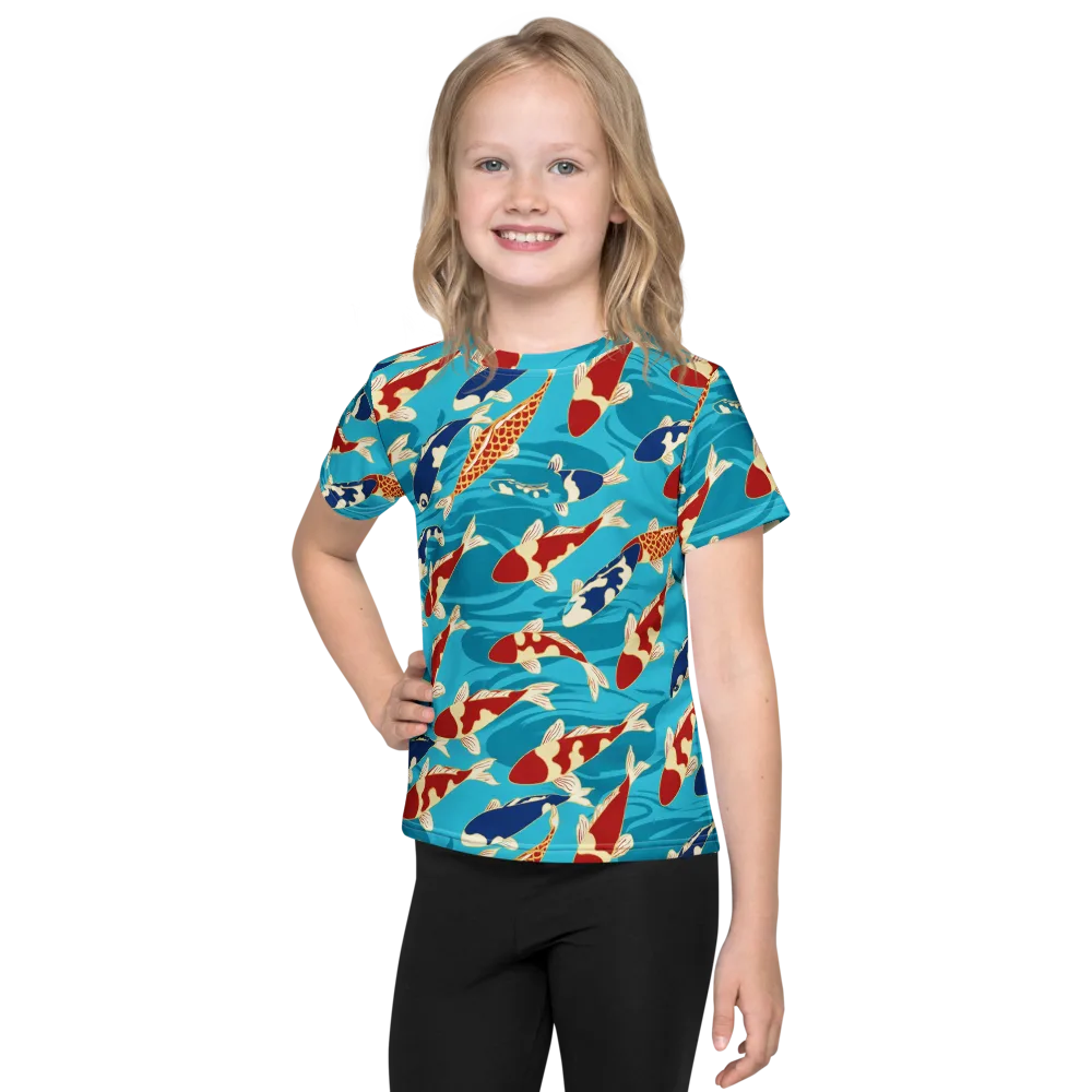 Pond Parade on Kids Crew Neck T-Shirt — Front