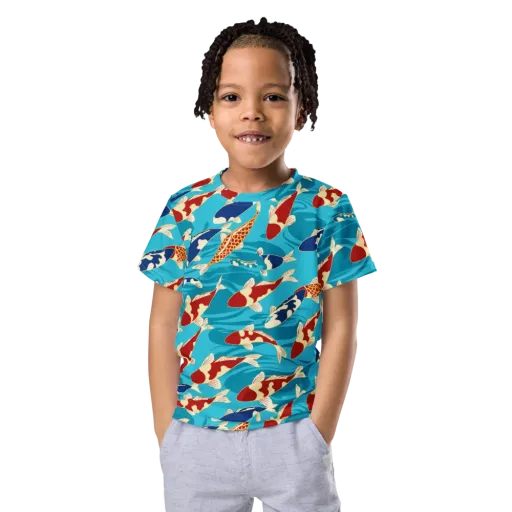 Pond Parade on a Kids Crew Neck T-Shirt