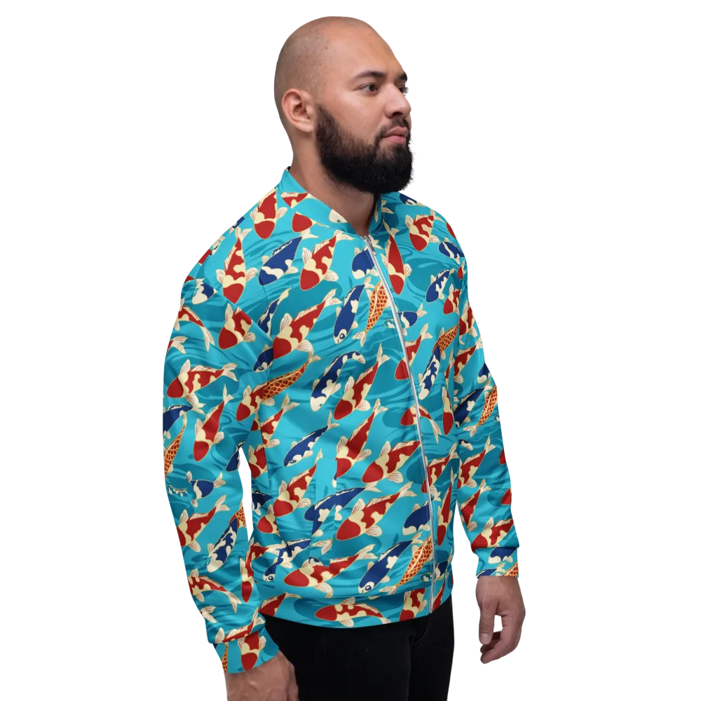 Pond Parade on Bomber Jacket — Right
