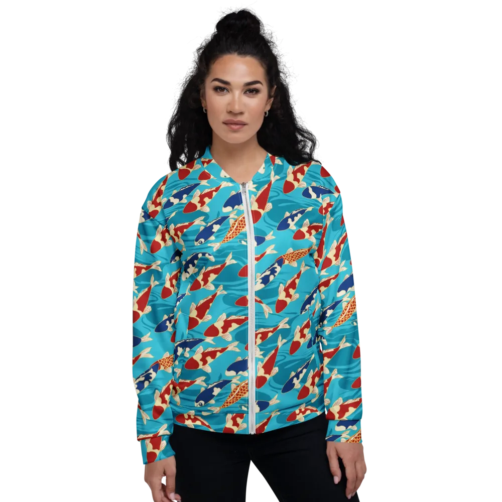 Pond Parade on Bomber Jacket — Front