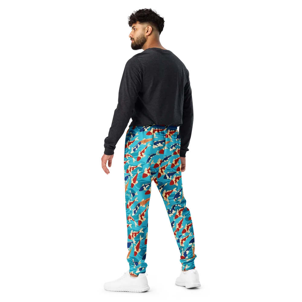 Pond Parade on Men's Joggers — Back