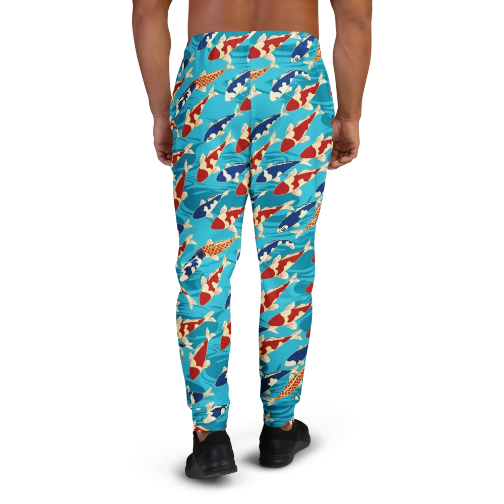 Pond Parade on Men's Joggers — Back