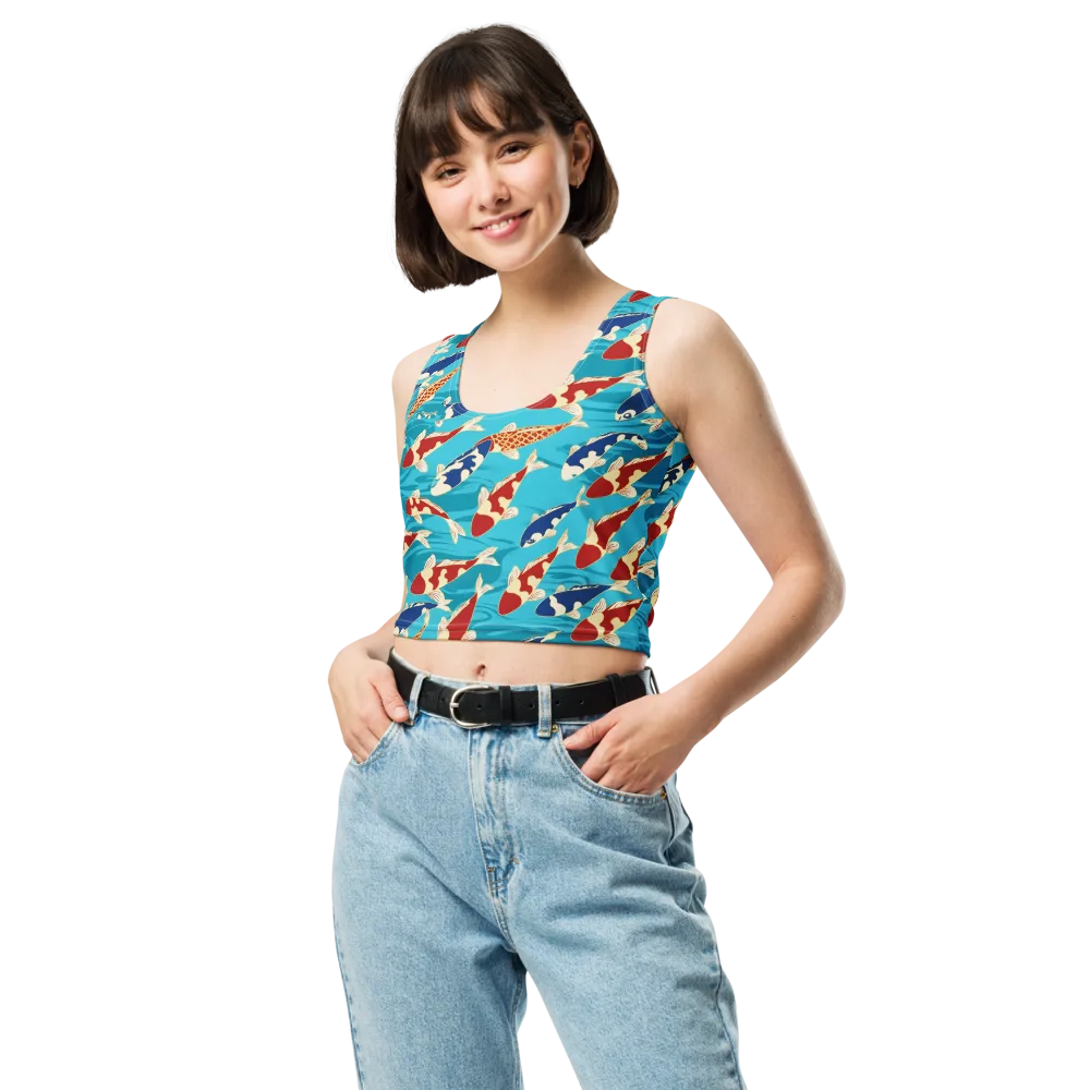 Pond Parade on Crop Top — Front