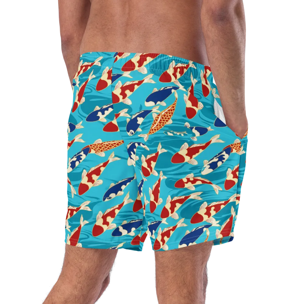 Pond Parade on Swim Trunks — Right Back