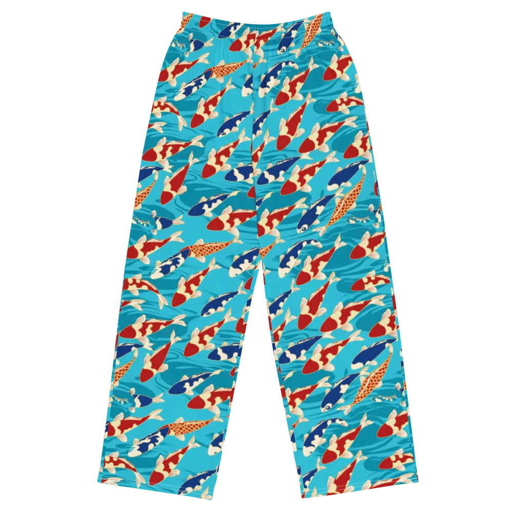 Pond Parade on Wide-Leg Pants — Front