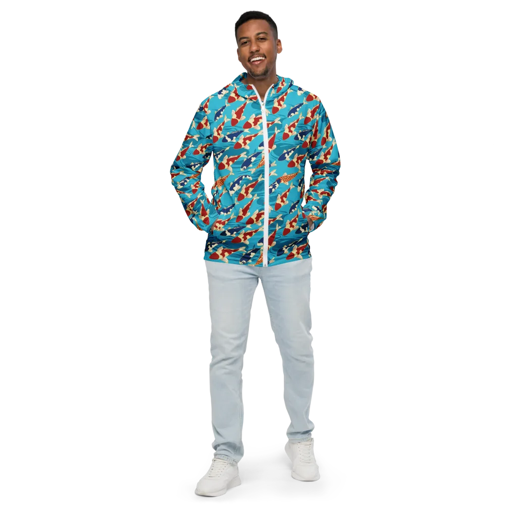 Pond Parade on Men's Windbreaker — Front