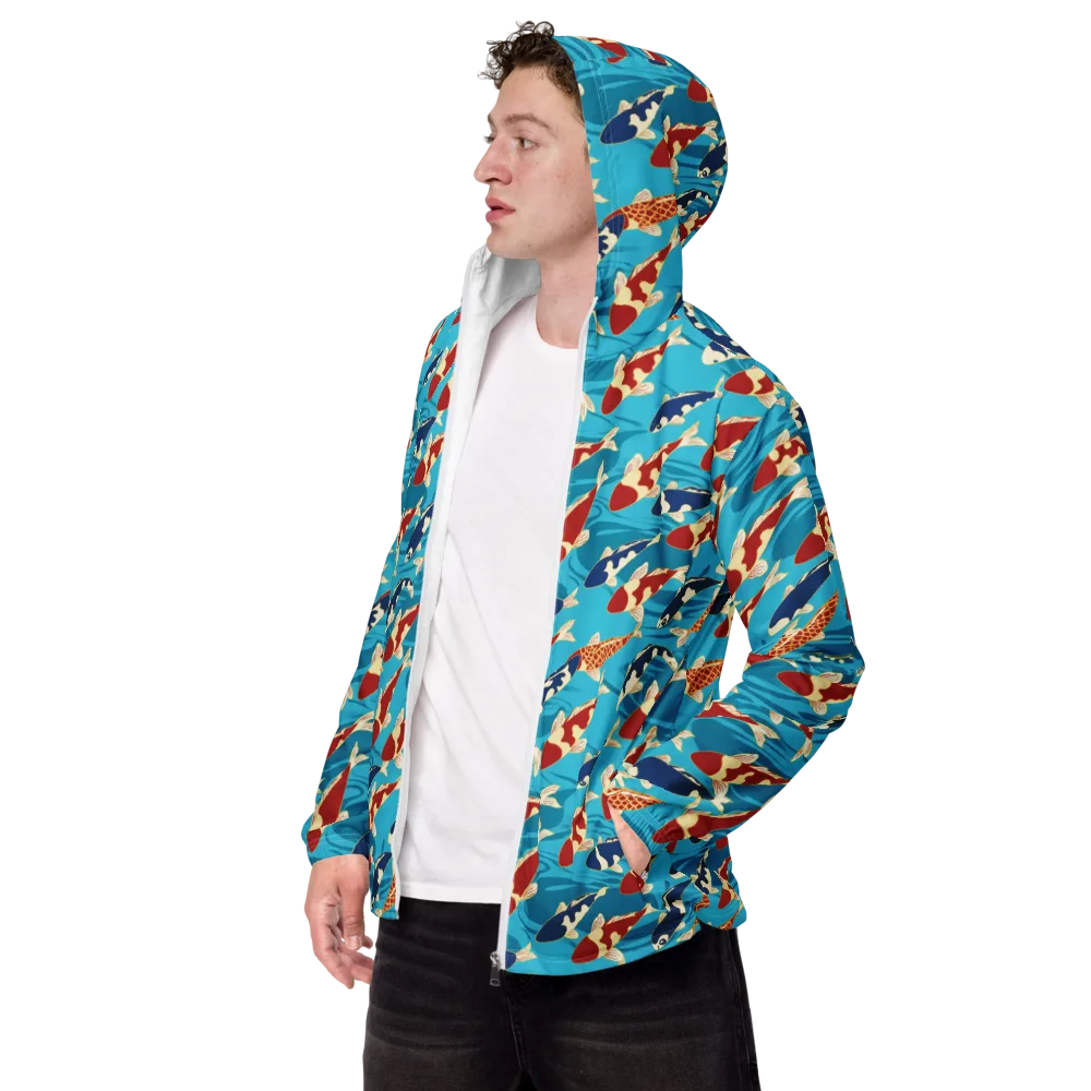 Pond Parade on Men's Windbreaker — Left Front