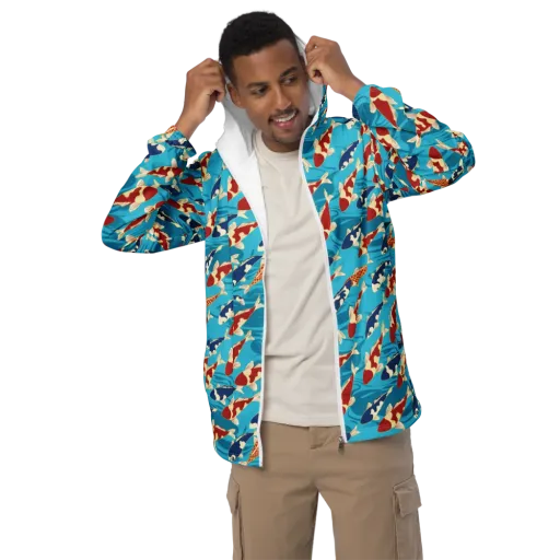 Pond Parade on a Men's Windbreaker
