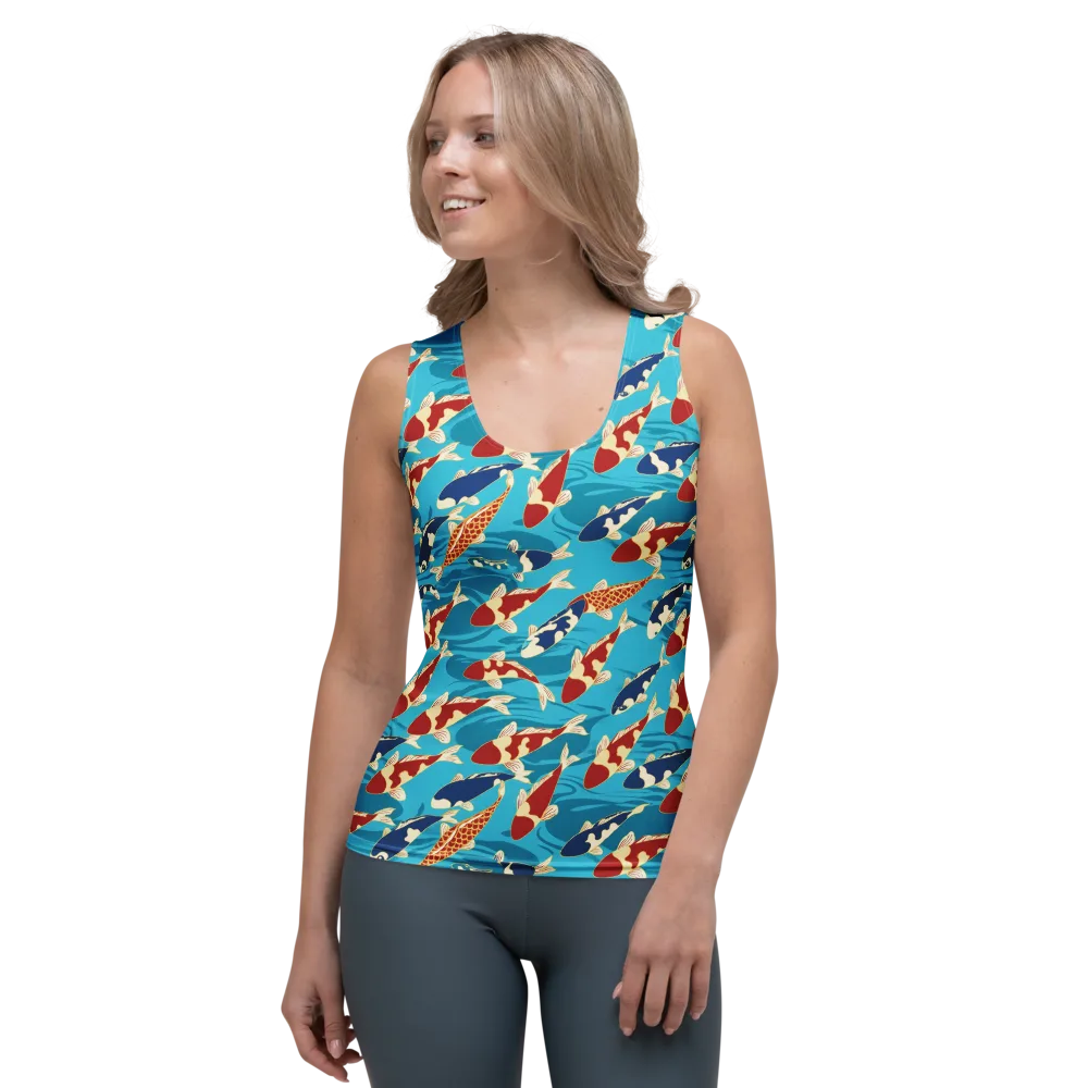 Pond Parade on Women's Tank Top — Front