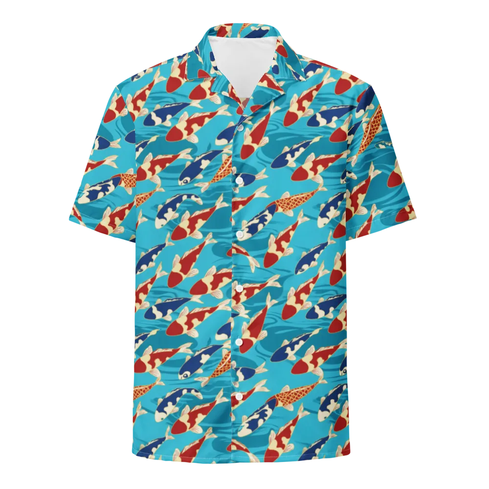 Pond Parade on Button Shirt — Front