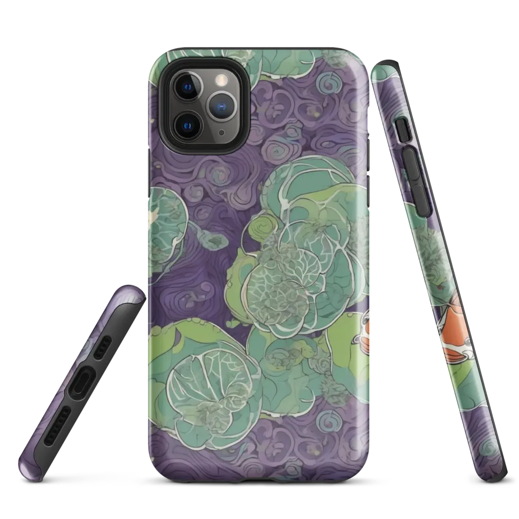 Violet Koi Garden on Tough Case for iPhone® — Front