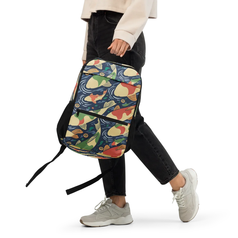 Carp in Motion on Utility Backpack — Front