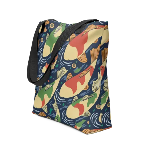 Carp in Motion on a Tote Bag