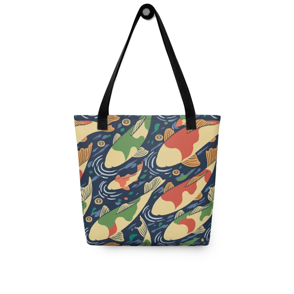 Carp in Motion on Tote Bag — Front