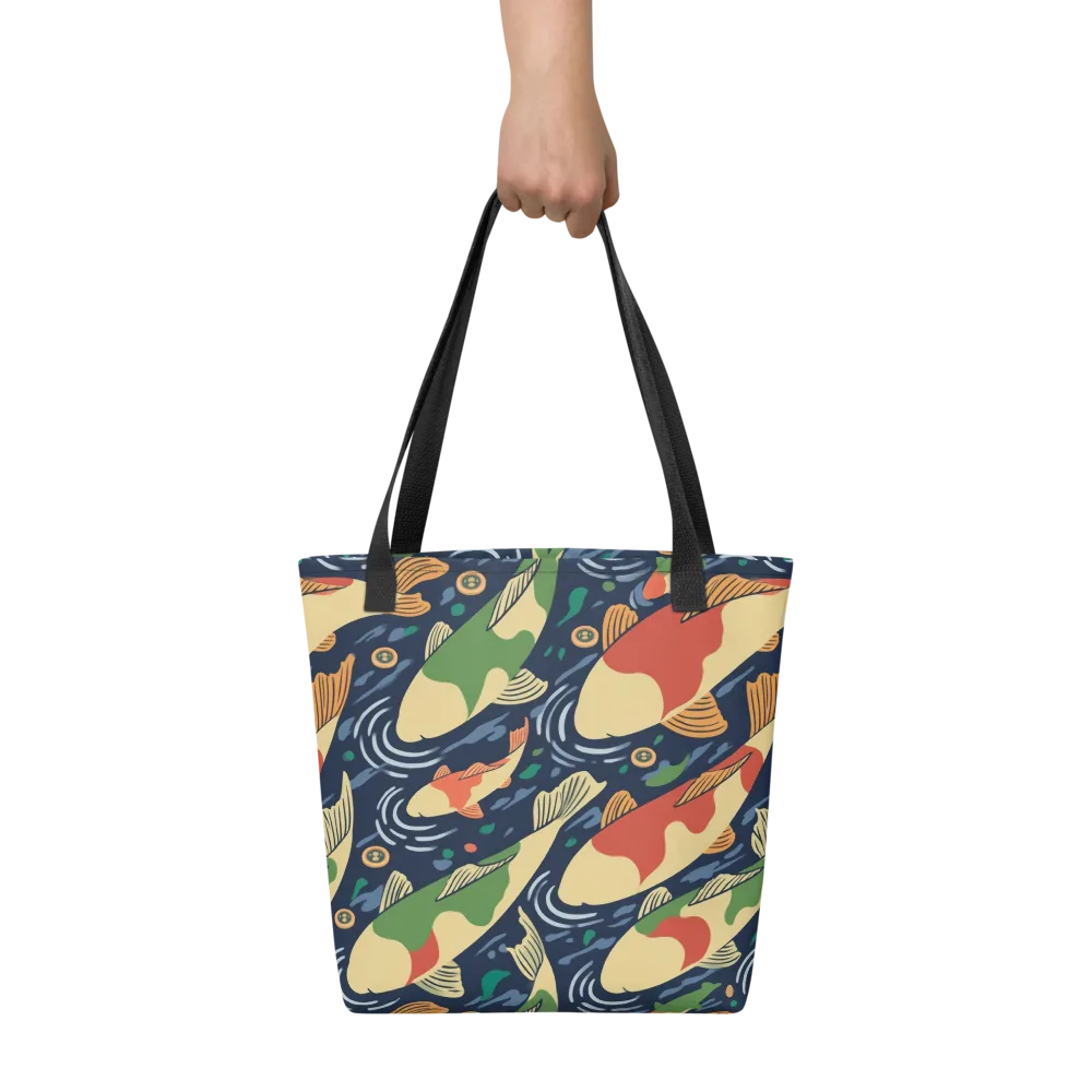 Carp in Motion on Tote Bag — Front
