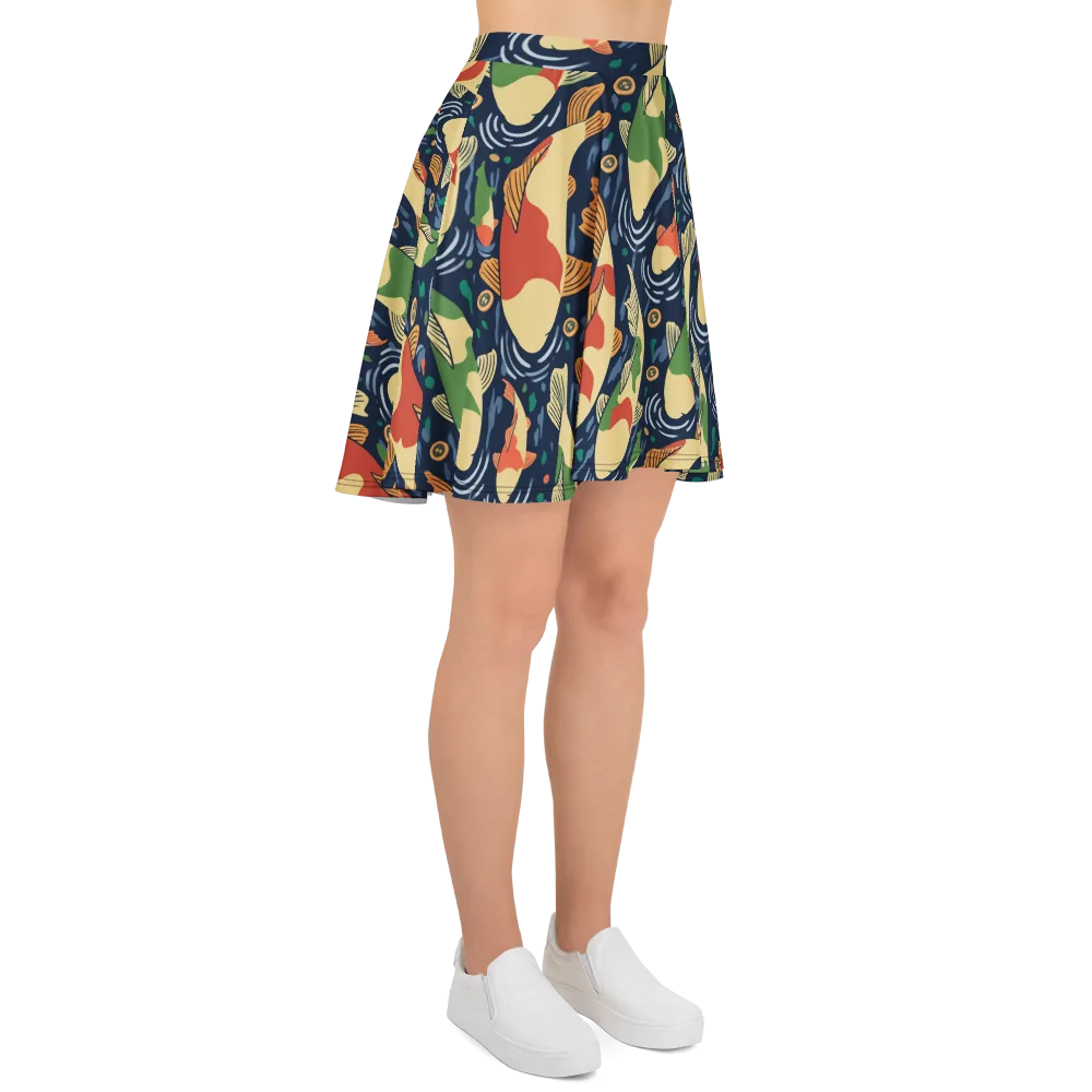 Carp in Motion on Skater Skirt — Right