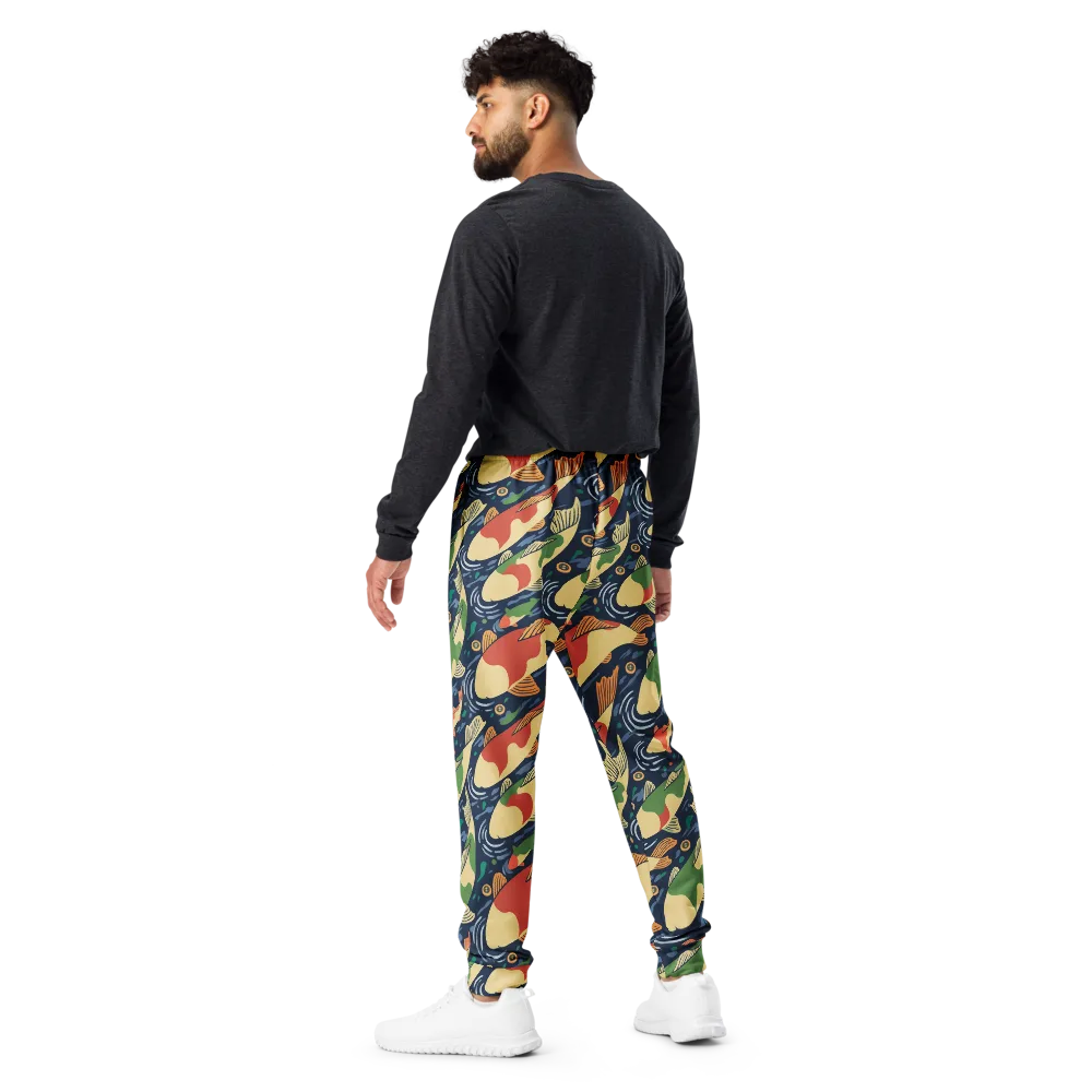 Carp in Motion on Men's Joggers — Back