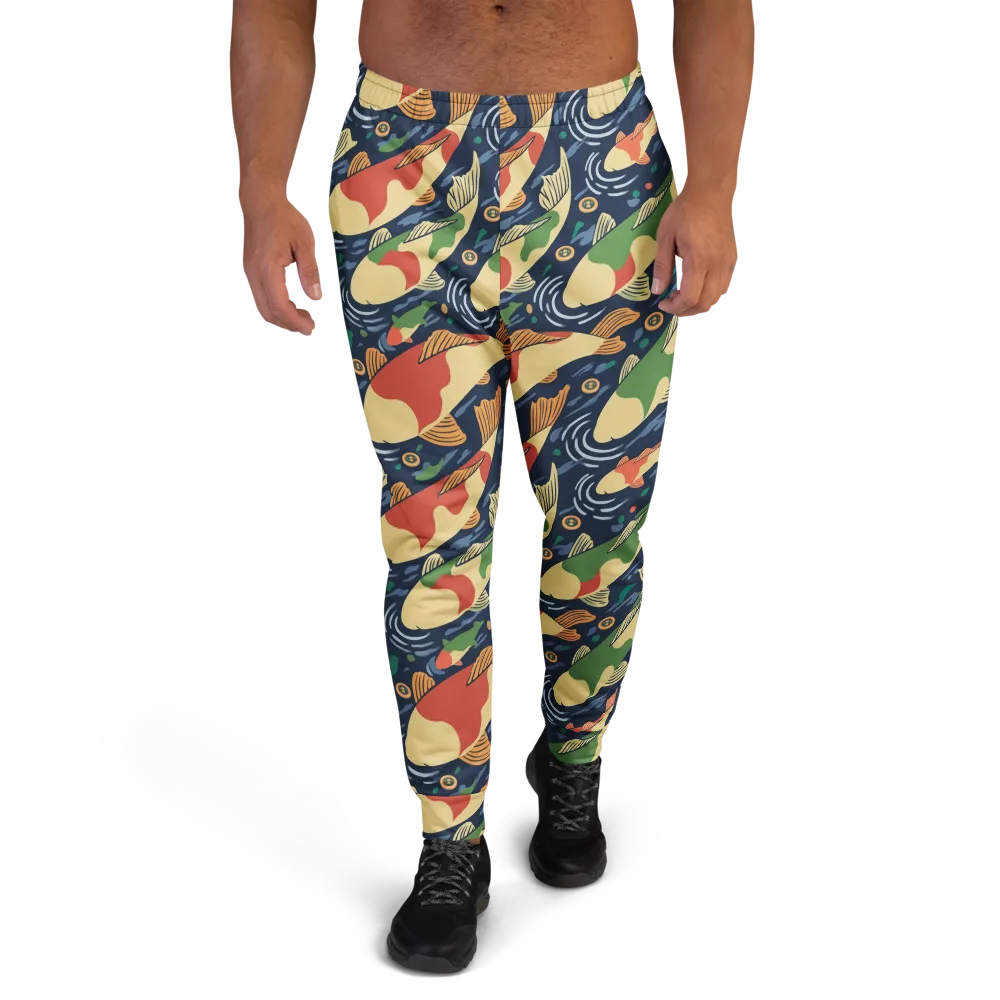Carp in Motion on Men's Joggers — Front