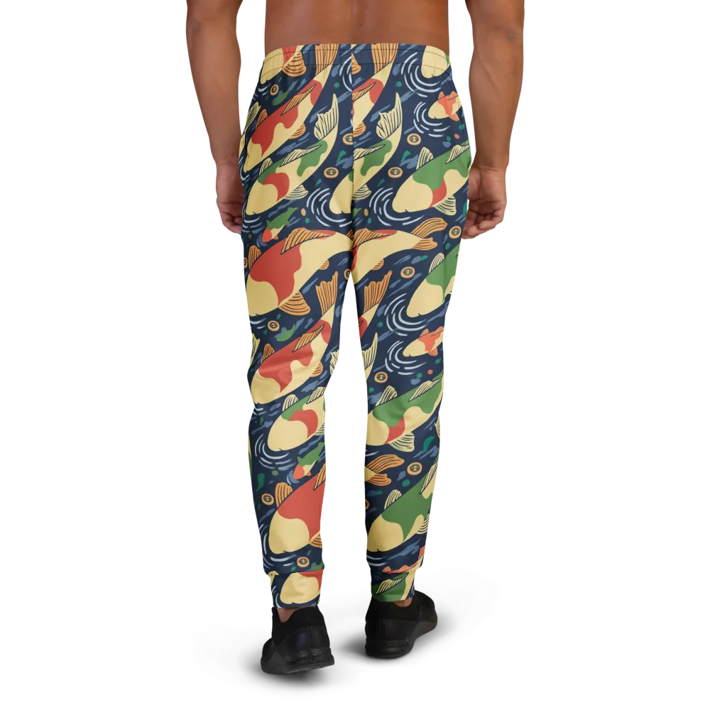 Carp in Motion on Men's Joggers — Back