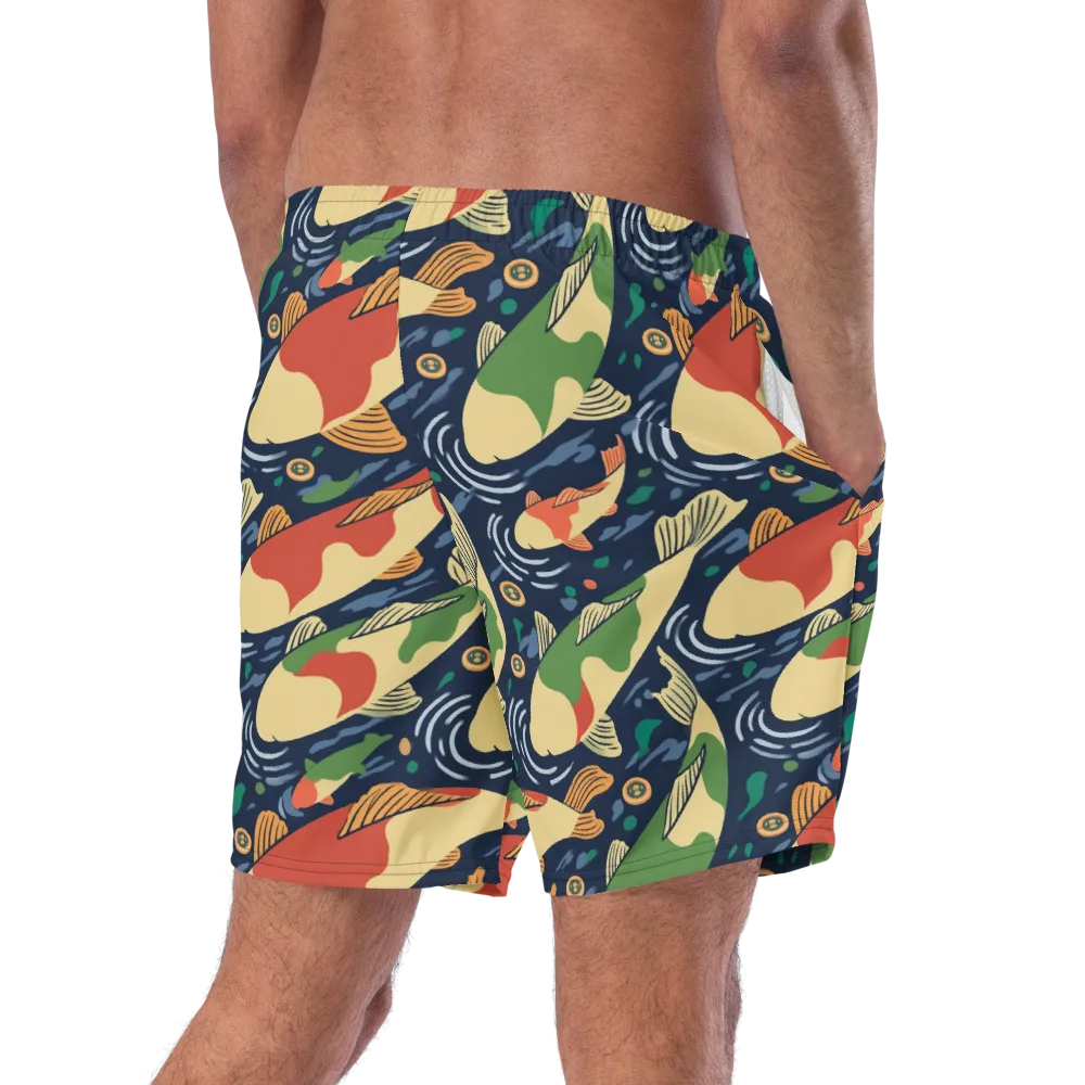 Carp in Motion on Swim Trunks — Right Back