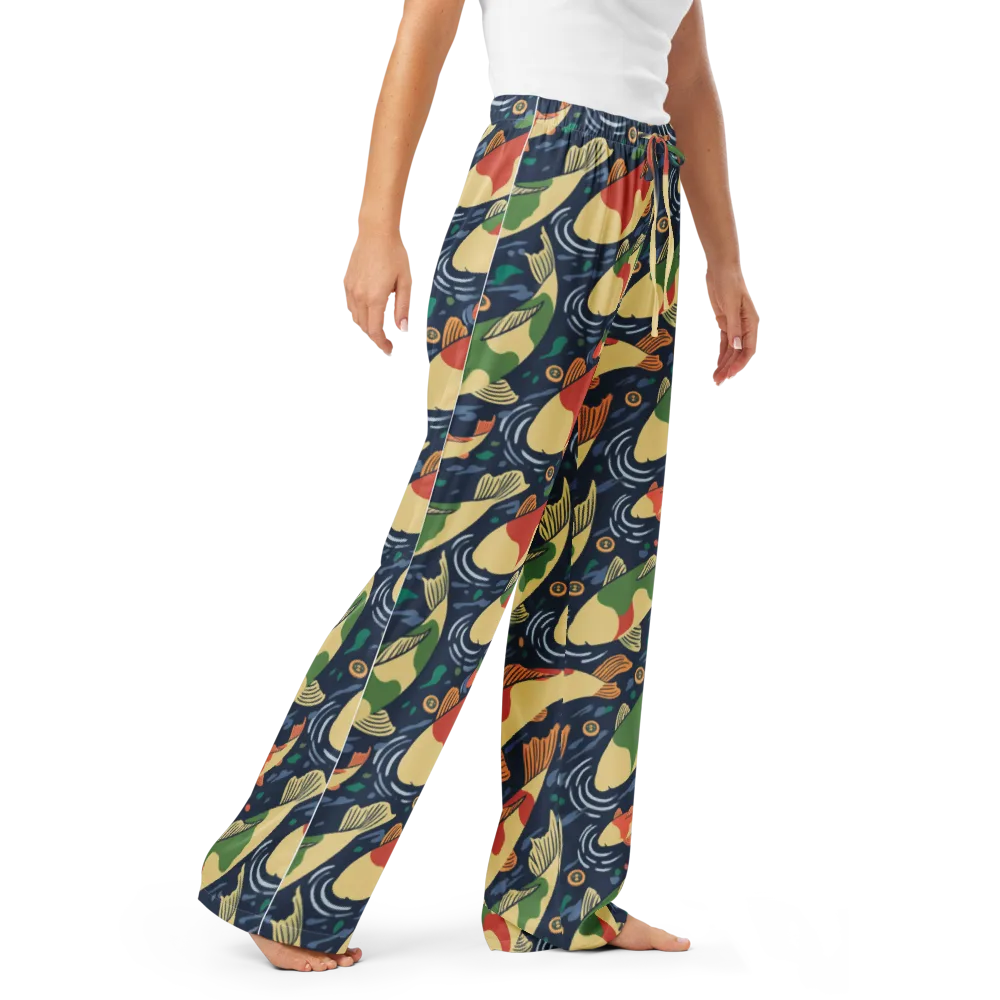 Carp in Motion on Women's Pajama Pants — Right Front
