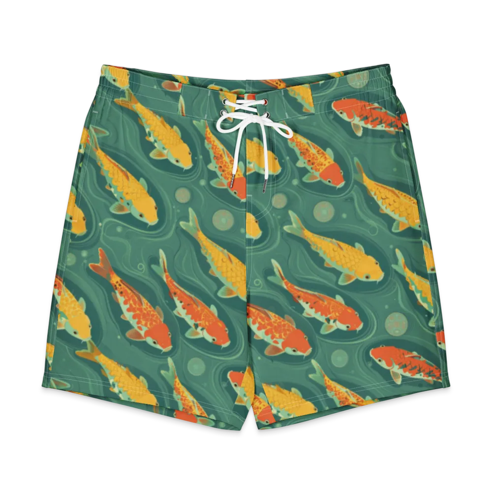 Jade Pond on Men's Board Shorts — Front