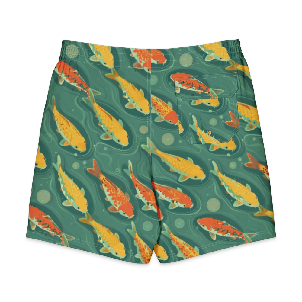 Jade Pond on Men's Board Shorts — Back
