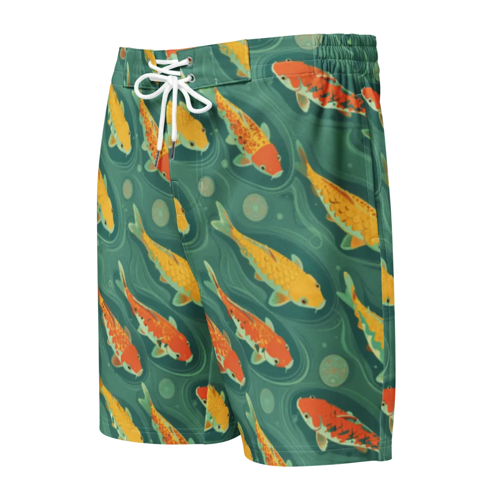 Jade Pond on Men's Board Shorts — Front
