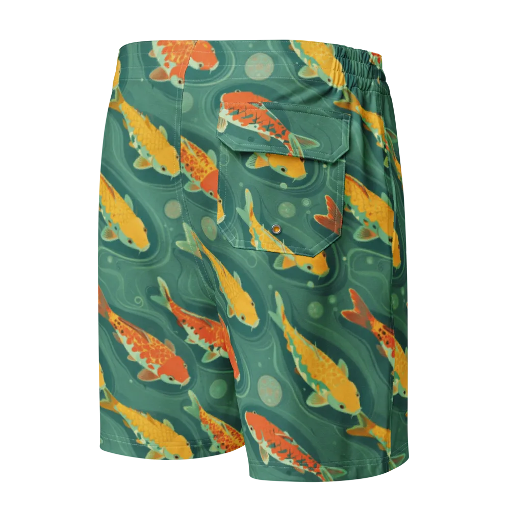 Jade Pond on Men's Board Shorts — Back