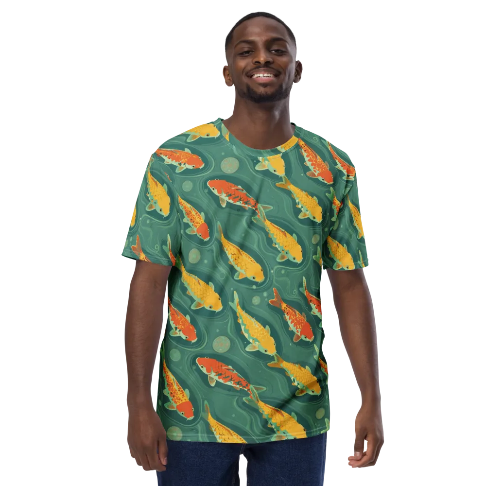 Jade Pond on Men's Crew Neck T-Shirt — Front