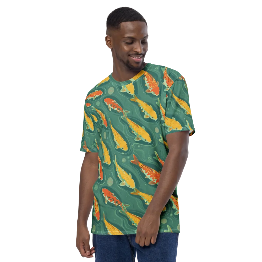 Jade Pond on Men's Crew Neck T-Shirt — Left