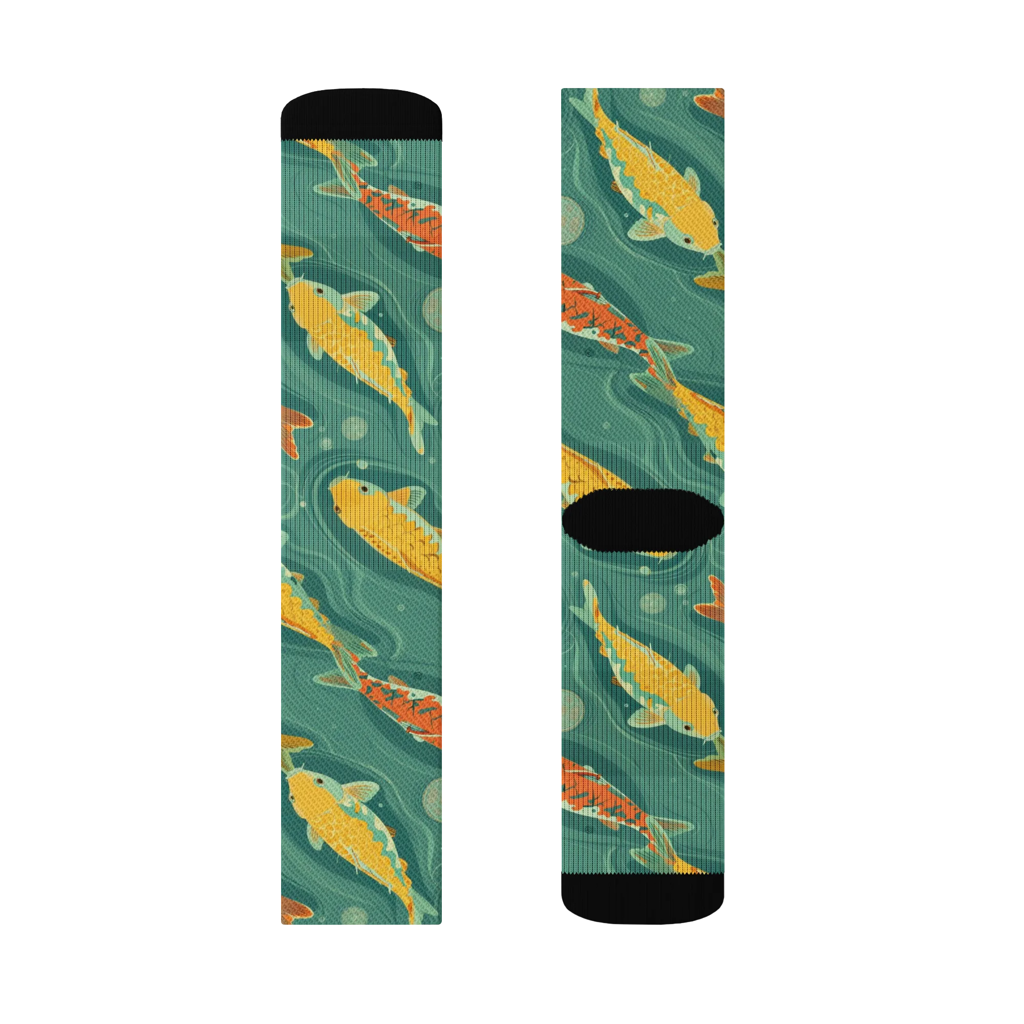 Jade Pond on Socks — Left Sock