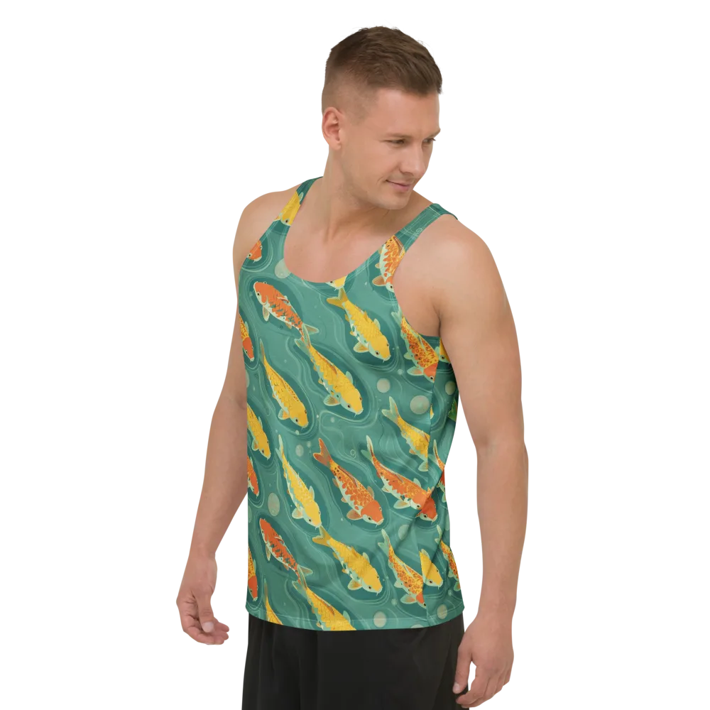 Jade Pond on Men's Tank Top — Left Front