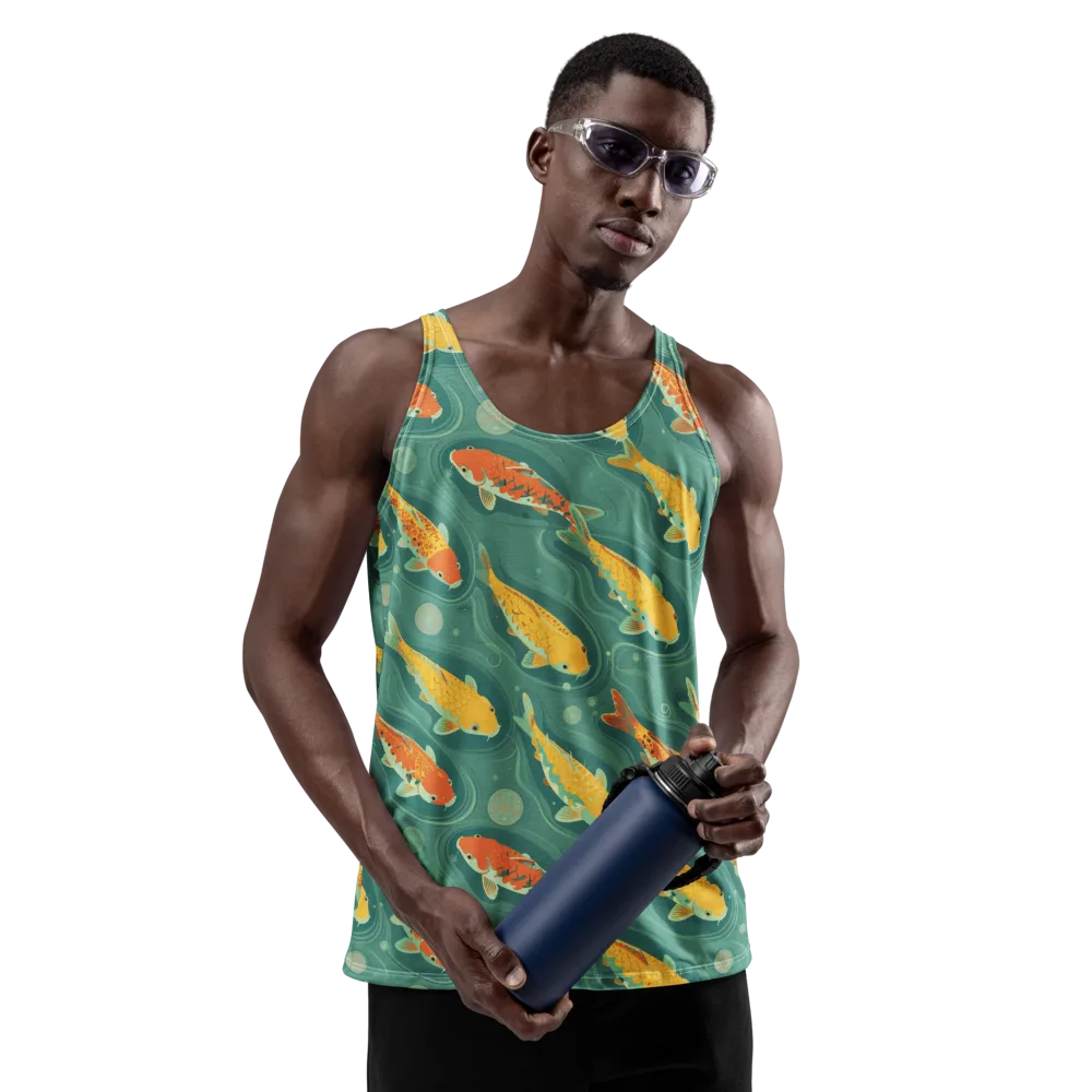 Jade Pond on Men's Tank Top — Front