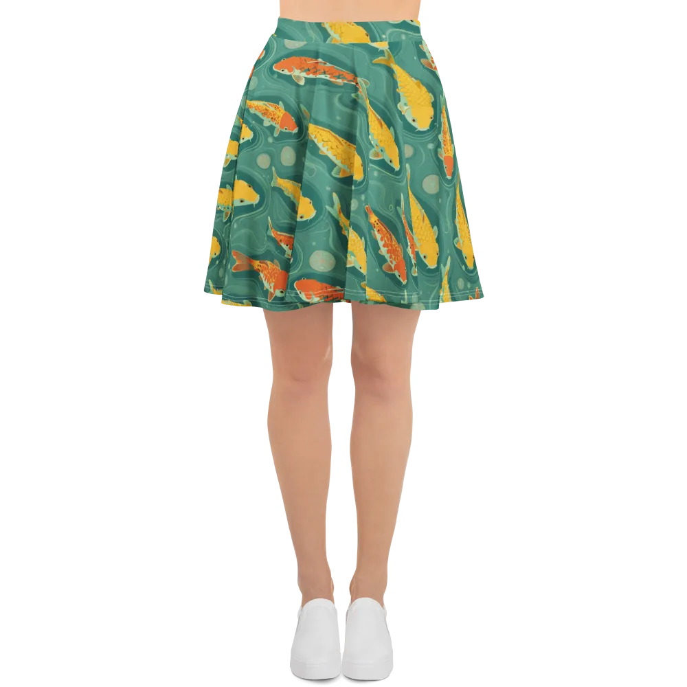 Jade Pond on Skater Skirt — Front