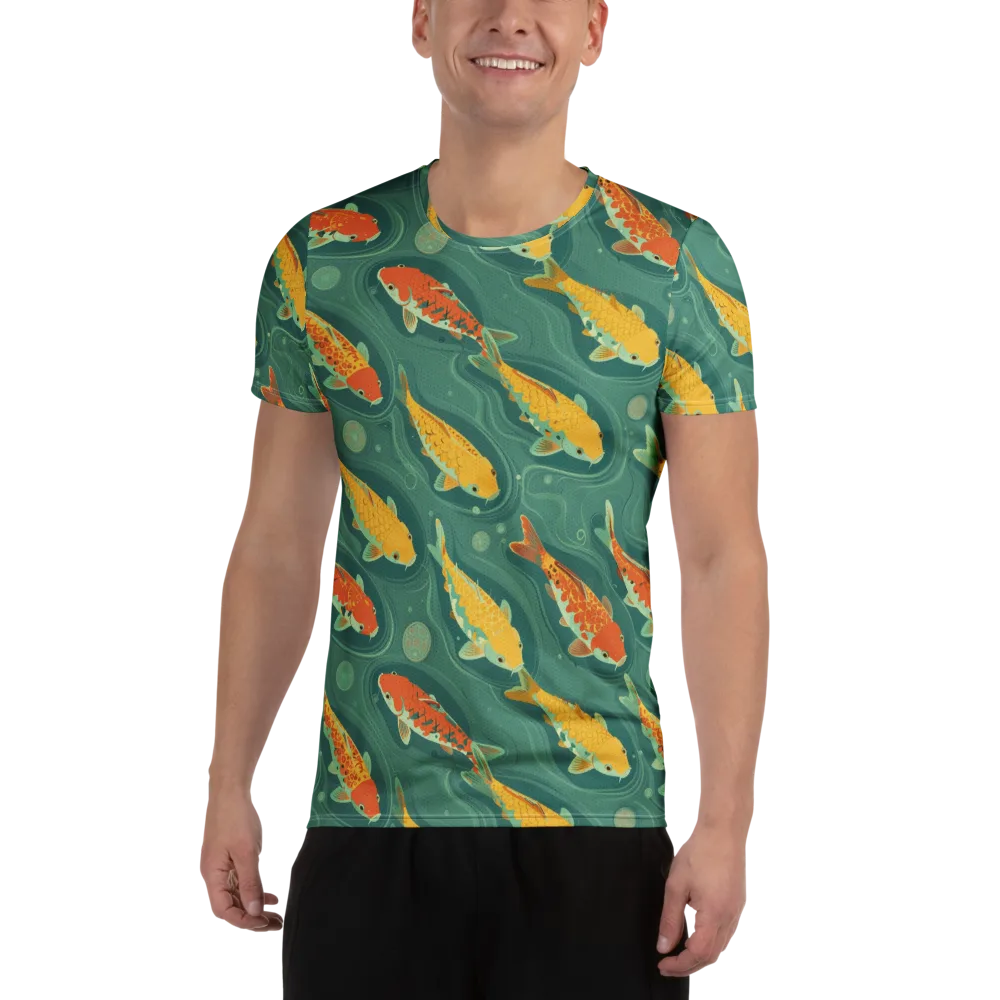 Jade Pond on Men's Athletic T-Shirt — Front