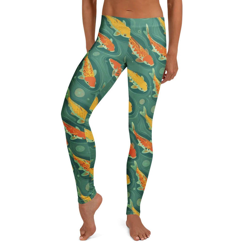 Jade Pond on Leggings — Front
