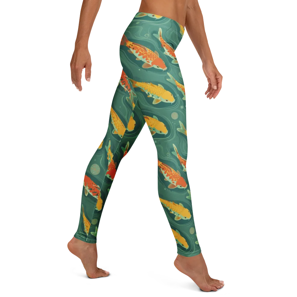 Jade Pond on Leggings — Right