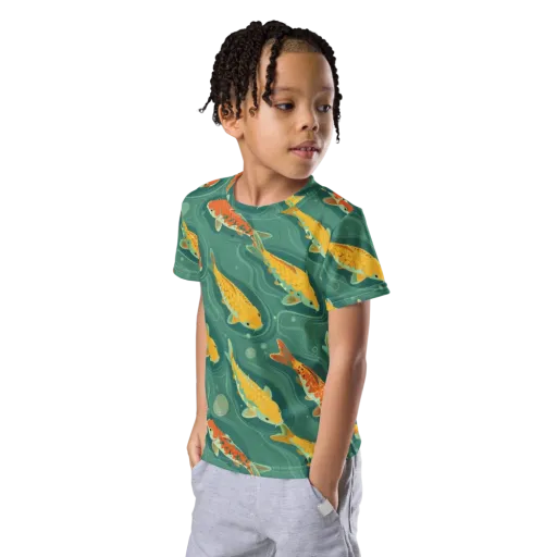 Jade Pond on a Kids Crew Neck T-Shirt