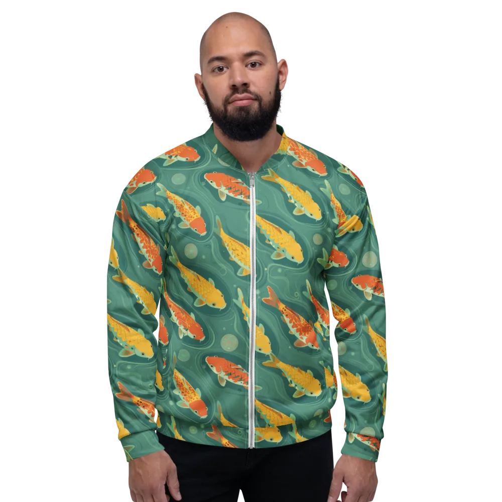 Jade Pond on Bomber Jacket — Front