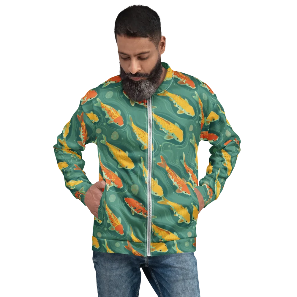 Jade Pond on Bomber Jacket — Front