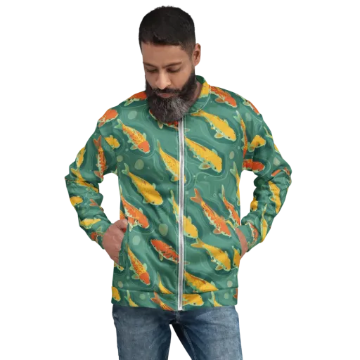 Jade Pond on a Bomber Jacket