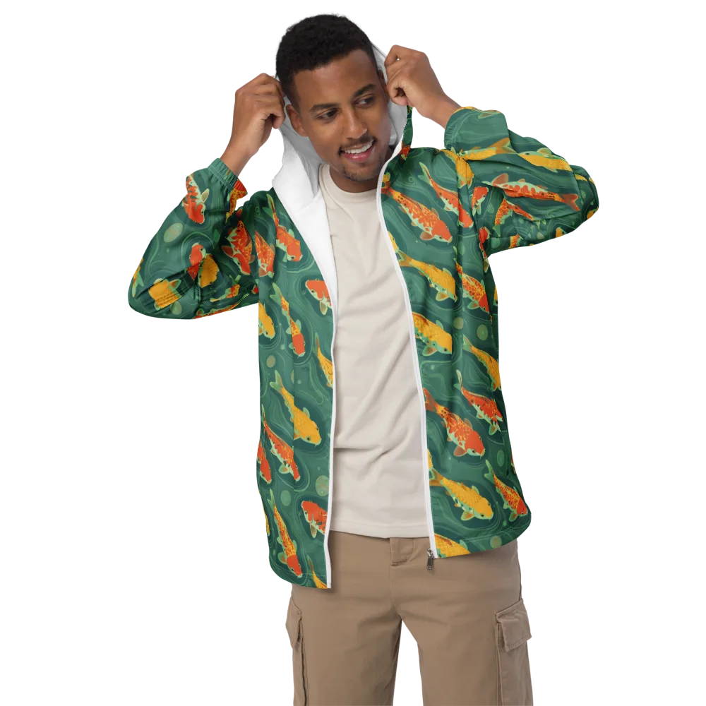 Jade Pond on Men's Windbreaker — Front