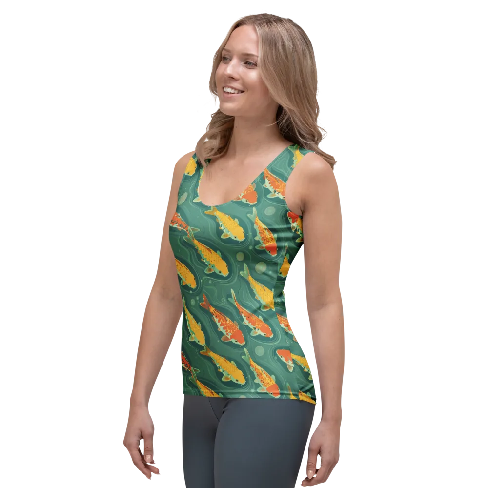 Jade Pond on Women's Tank Top — Left Front