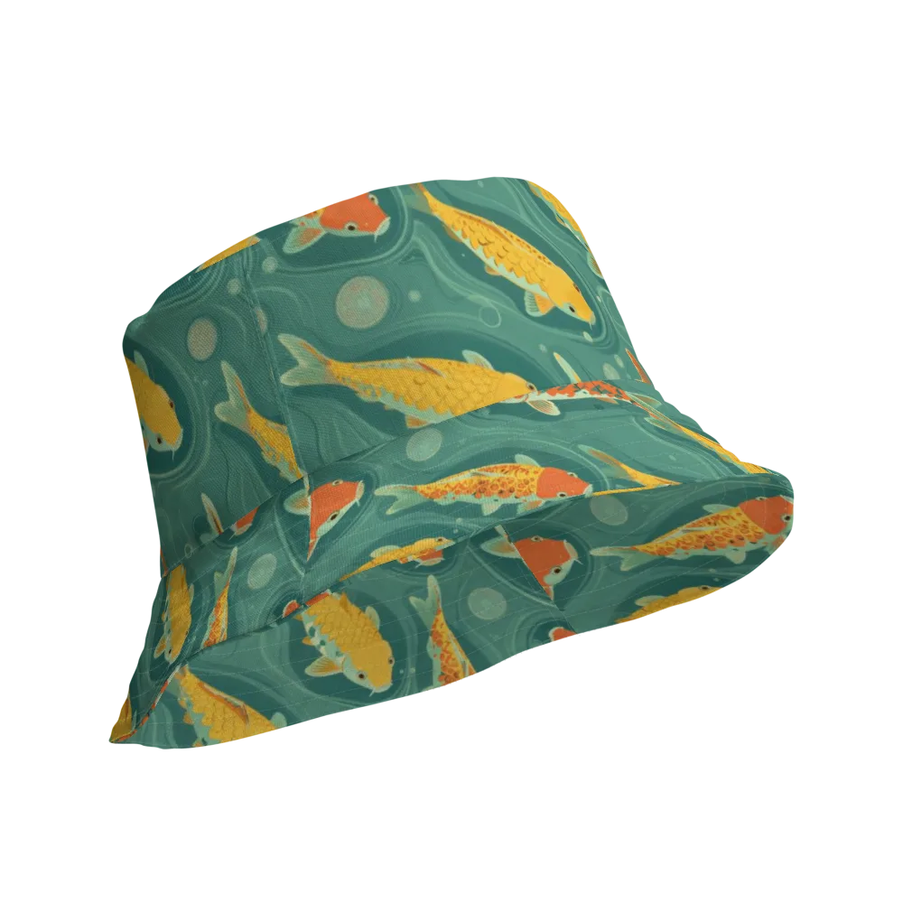 Jade Pond on Reversible Bucket Hat — Product details Outside