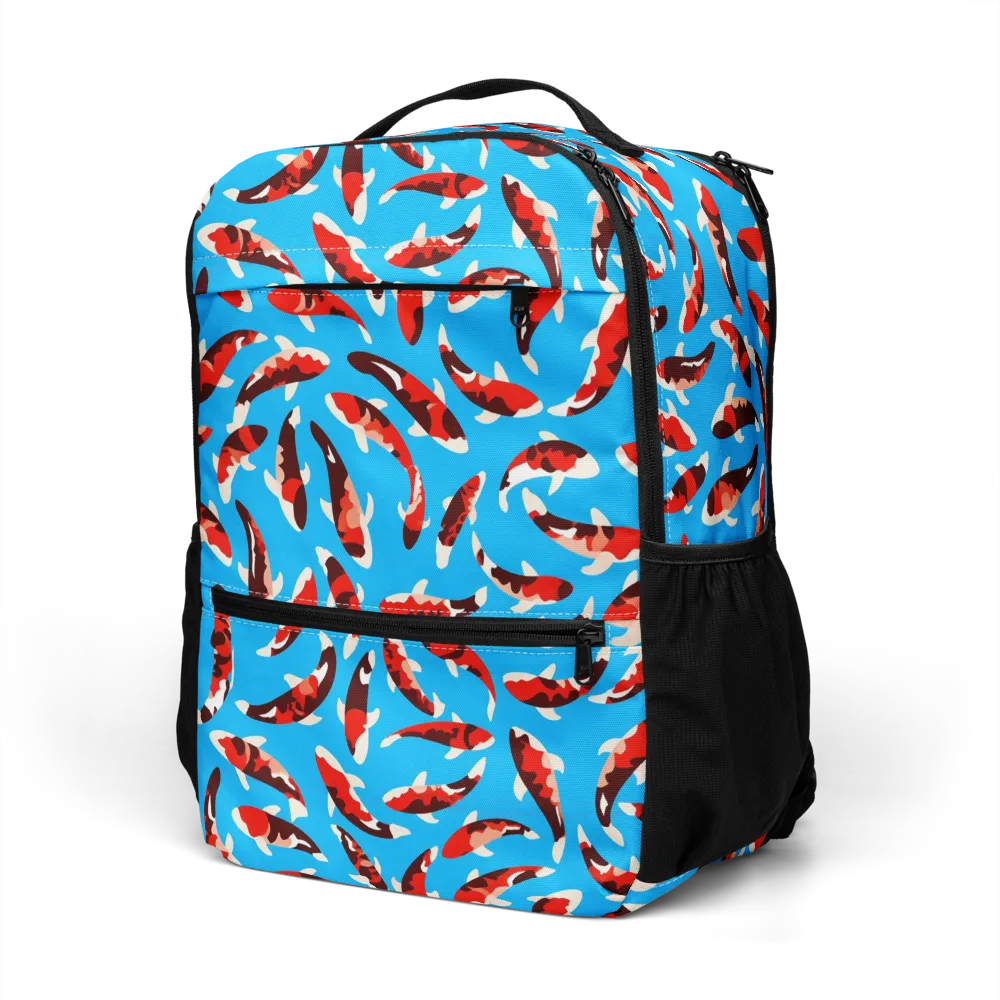 Crimson Shoal on Utility Backpack — Left Front