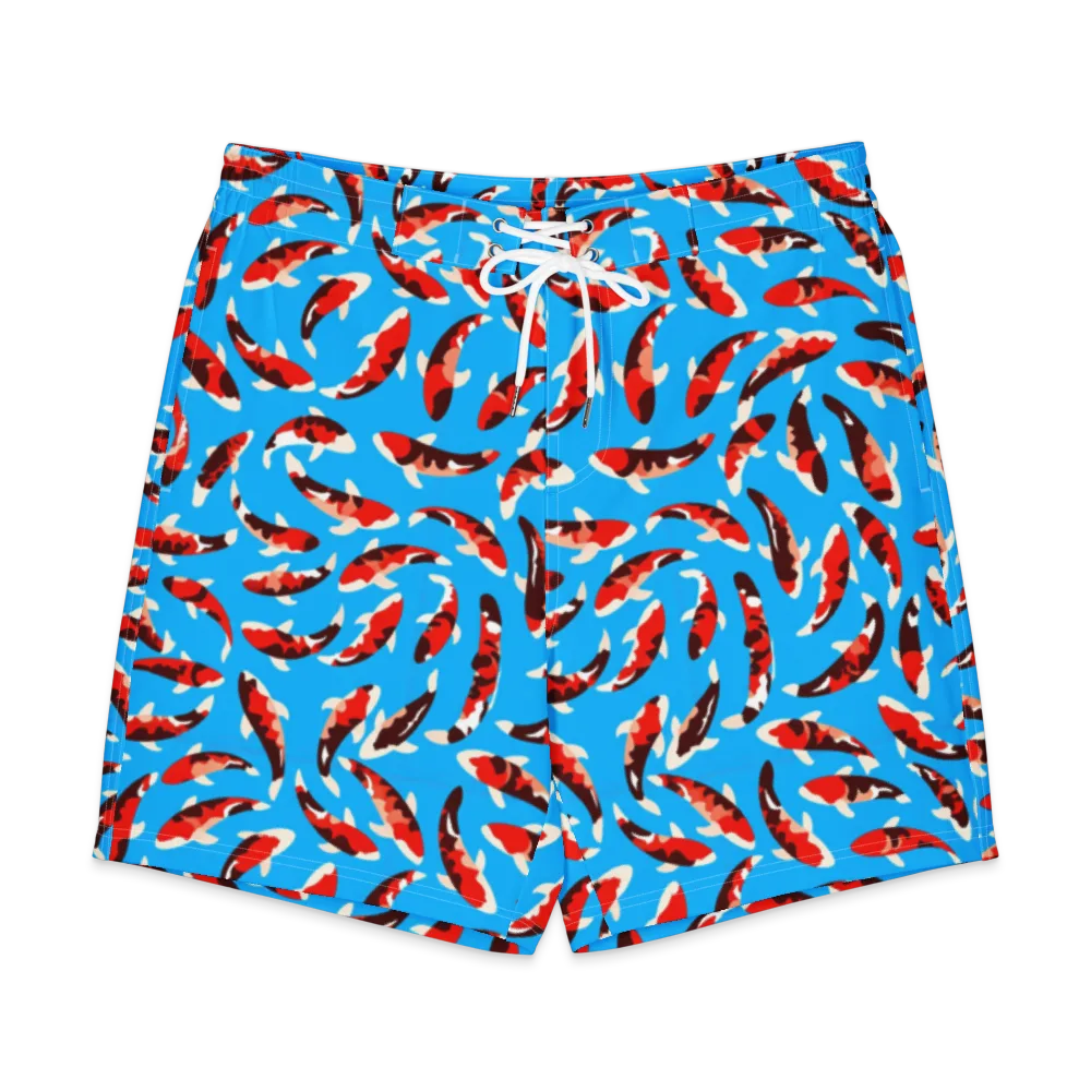 Crimson Shoal on Men's Board Shorts — Front